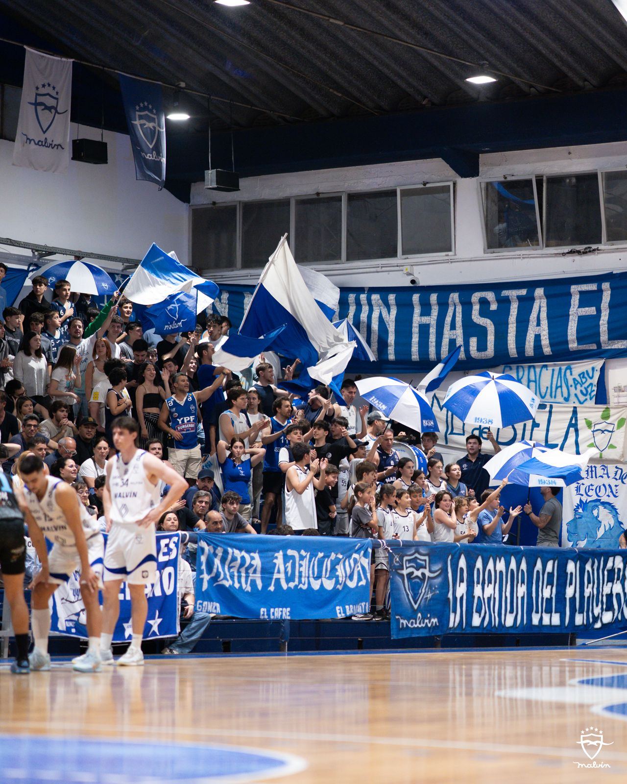 Festejo del equipo junto a la hinchada